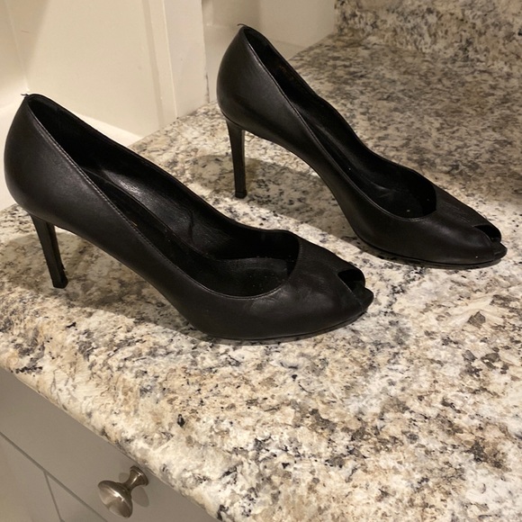 Saint Laurent Paris Peep Toe Pump - Picture 5 of 10